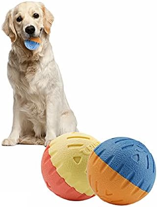 Petsla igračke za pse za pse do 35 lbs 2,5 inča igračka za pse pseće lopte plovci na vodi izdržljiva trajna gumena lopta
