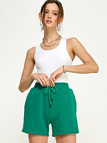 IUUI ženske znojne kratke hlače casual ljetni salon atletski trčanje za vježbanje teretana s visokim strukom s džepnim udobnim