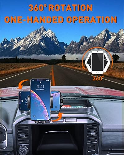 Savadicar Dash Telefon za nosač, Easy Clamp Pametni držač mobitela Kompatibilan je s 2021. 2022. 2022 2023-struja Ford F150