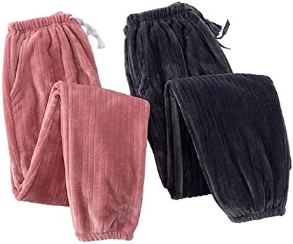 Ženske zimske pidžame hlače povremene gamaše tople flanele široke hlače debele koraljne rune kuće pidžama