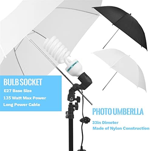 CLGZS 2X3M Sustav pozadinskog podrške 50x70cm softbox kišobrani kontinuirani komplet za rasvjetu za snimanje u studiju Photography
