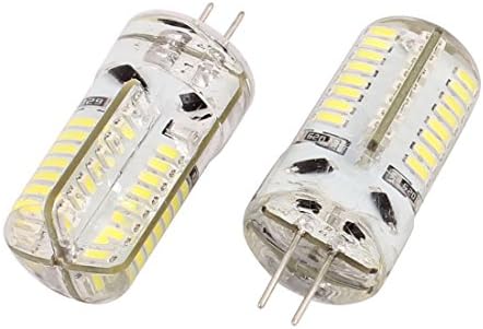Aexit 2 komada DC12V, Rasvjeta i kontrole SMD 3014 LED Kukuruz žarulja Silikonska lampa 64-LED G4 2P Neutralna bijela
