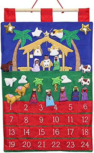 Adventski kalendar izrađen od tkanine od tkanine iz božićne tvrtke u Vermontu