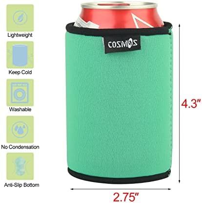 Kozmos paket od 5 neoprena s punim ravnim dnom 12 oz, hladnjaci mogu izolirati pokrov za sodu, pivo i boce s vodom