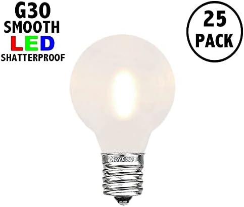 Nova rasvjetna tijela 25 paketa LED žarulja s plastičnim filamentom 930 za vanjsku terasu mat topla bijela baza 912 / 97