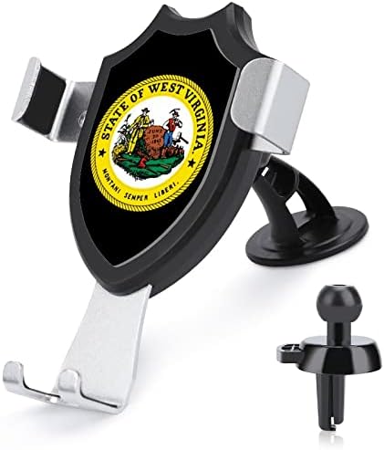 Državna zastava West Virginia zapečata automobil Unutrašnjost telefona Unutra za klip za klip Air Clip Podesiv za pametni