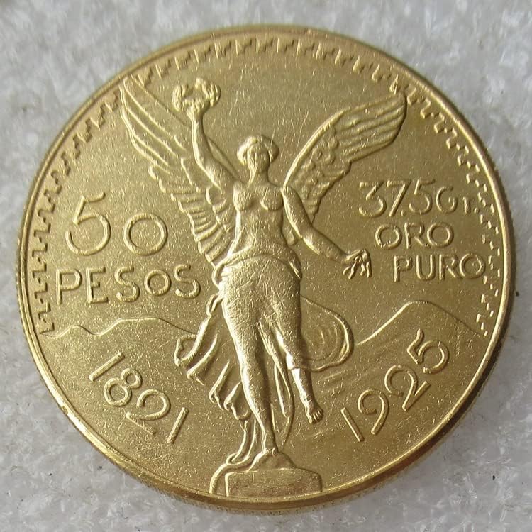 Meksički 50 peso godine, strano kopiranje zlato zapisano prigodno prigodnoj kovanici