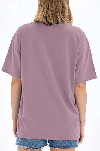 Trendy Queen Womens Prevelike majice labave fit pamučne posade kratki rukavi vrhovi ljetna ležerna bluza 2023 y2k osnovna