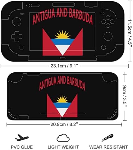 Zastava naljepnica Antigva i Barbuda naljepnice pokrivaju zaštitnu ploču za kožu za Nintendo Switch