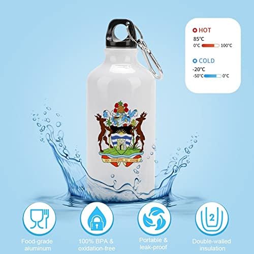 Grb Antigva i Barbuda Sportske boce za vodu Vakuum izoliran aluminij za višekratnu upotrebu s poklopcima za kampiranje bicikala