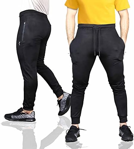 Flush muški joggers za vježbanje hlača za trčanje u teretani i bodybuilding atletski brzi suhi konusni joggers pant s 2 džepa