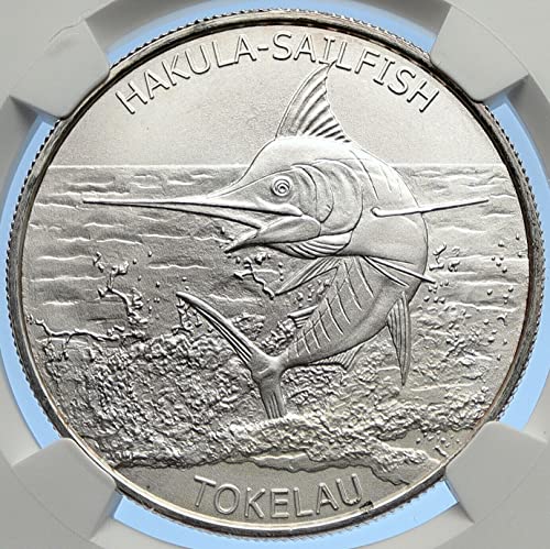 2013. TK 2013 Tokelau Otoci Originalno W hakula Sailfish PR COIN MS 67 NGC